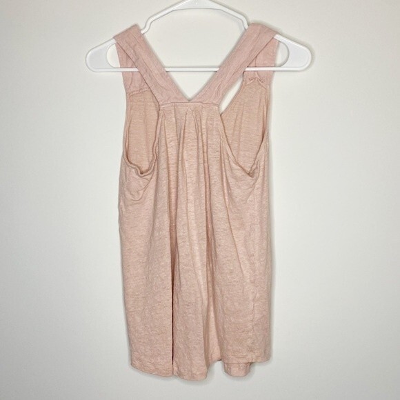 Kenar 100% Linen Tank Top Size Large Pink Summer Lightweight Minimalist Casual - Picture 3 of 7